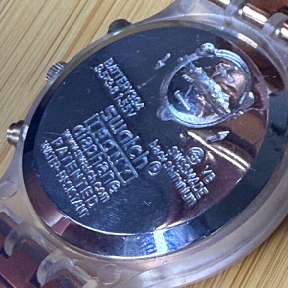 Swatch Irony Diaphane Rose Gold Watch, 37.5mm - Picture 5 of 5